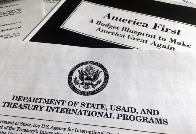 Donald Trump's first proposed budget. (AP) Donald Trump's first proposed budget. (AP)