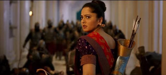 Anushka Shetty as the warrior princess Devasena. Anushka Shetty as the warrior princess Devasena.