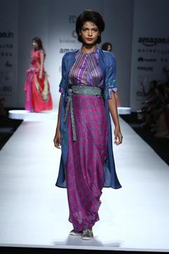 To stand apart, aim for an Indie-modern look. Ensembles made from traditional fabrics let you be chic and rebellious. (Krishna Mehta )
