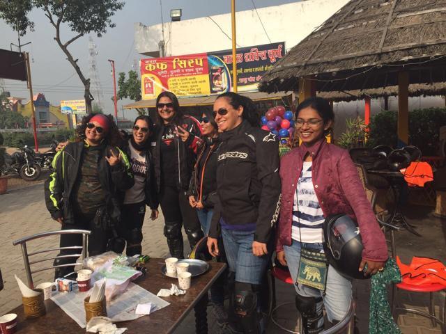 Time for breakfast: Feasting on a super-filling breakfast of superb bread omelette washed down with numerous cups of sugar-rush inducing sweet masala chai at a dhaba in Garhmukteshwar. ( Photos courtesy: The Bikernis)