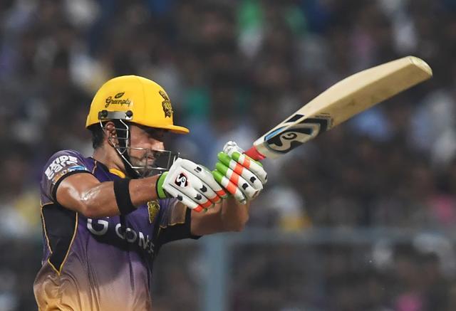 Kolkata Knight Riders captain Gautam Gambhir hits a boundary during his match-winning knock against Delhi Daredevils at Eden Gardens on April 28 (AFP) Kolkata Knight Riders captain Gautam Gambhir hits a boundary during his match-winning knock against Delhi Daredevils at Eden Gardens on April 28 (AFP)