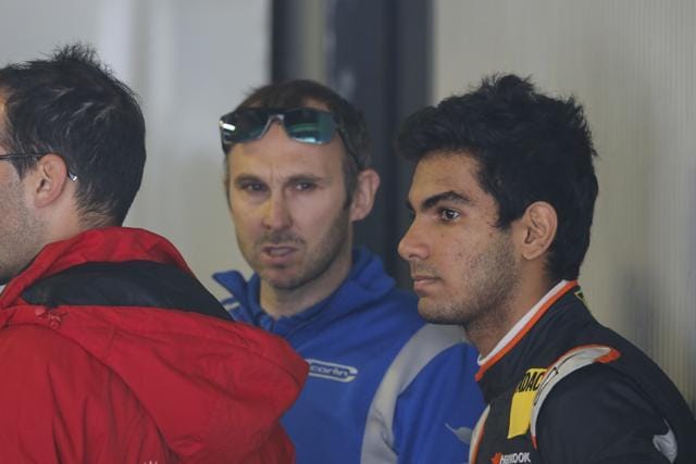 Jehan Daruvala (right) at the Monza Grand Prix Circuit paddock after the qualifying session for the FIA Formula 3 European Championship second-round race. (James Gasperotti/Jehan Daruvala) Jehan Daruvala (right) at the Monza Grand Prix Circuit paddock after the qualifying session for the FIA Formula 3 European Championship second-round race. (James Gasperotti/Jehan Daruvala)
