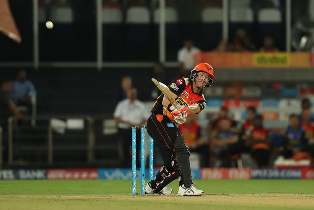 David Warner got going in aggressive fashion against Kolkata Knight Riders. (BCCI)
