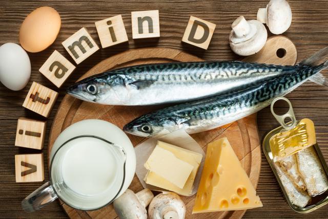 Food sources such as milk, breakfast cereals, and Portobello mushrooms are fortified with vitamin D. (Shutterstock) Food sources such as milk, breakfast cereals, and Portobello mushrooms are fortified with vitamin D. (Shutterstock)