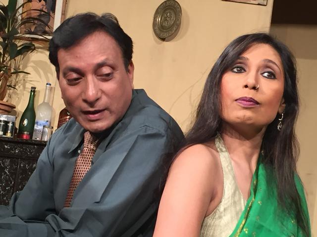 A still from the play, Bas... Tum Aur Hum. (HT Photo)