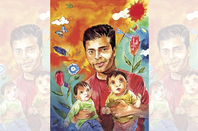 For Karan Johar, now it is all about loving the children. (Sayan Mukherjee) For Karan Johar, now it is all about loving the children. (Sayan Mukherjee)