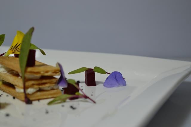 Mille-feuille gets a refreshing makeover at The Grill Room, The Lalit. It’s presented with edible flowers. (Photo: The Lalit ) Mille-feuille gets a refreshing makeover at The Grill Room, The Lalit. It’s presented with edible flowers. (Photo: The Lalit )