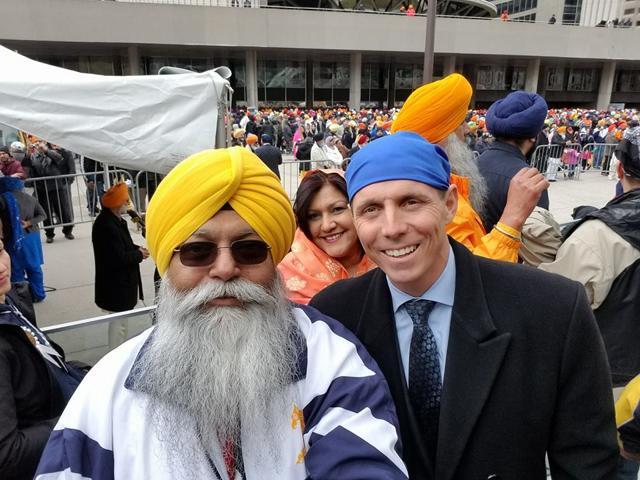 Khalistani activist Sukhminder Singh Hansra with opposition Conservative Party of Ontario leader Patrick Brown, who has, in the past, described Prime Minister Narendra Modi as a “friend”. (Courtesy: Sukhminder Singh Hansra) Khalistani activist Sukhminder Singh Hansra with opposition Conservative Party of Ontario leader Patrick Brown, who has, in the past, described Prime Minister Narendra Modi as a “friend”. (Courtesy: Sukhminder Singh Hansra)