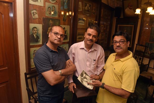 (L-R) Brothers Rajesh, Anil and Sanjay Chaddha who run the Indian Art Studio, an establishment from the pre-Independence era in Mumbai run by its the fourth generation. The brothers are evidence photographers who shoot general clients as well. (Pratham Gokhale / HT Photo)