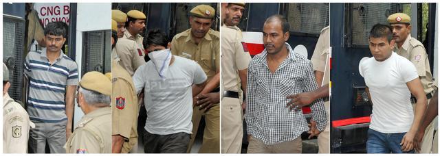 The four convicts: Akshay Thakur, Vinay Sharma, Mukesh Singh, Pawan Gupta. The four convicts: Akshay Thakur, Vinay Sharma, Mukesh Singh, Pawan Gupta.