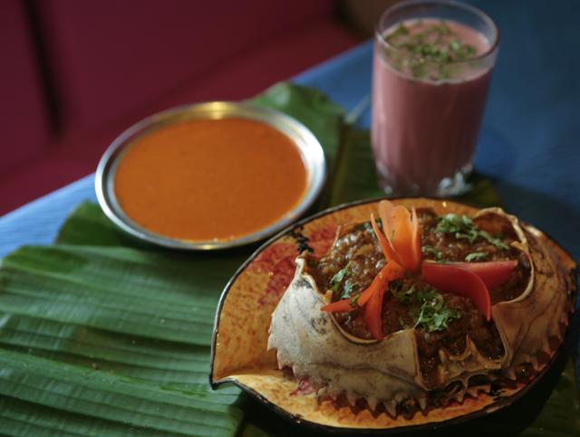 A crab dish served with Konkani sol kadi. (HT file photo) A crab dish served with Konkani sol kadi. (HT file photo)