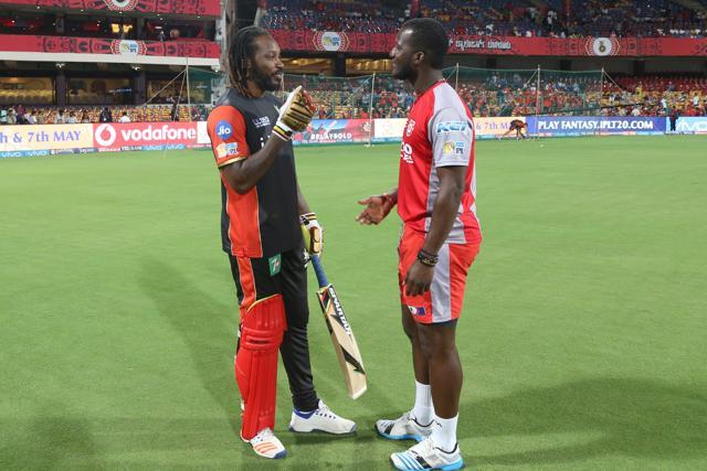 Chris Gayle has a great record against Kings XI Punjab and he returned for this match. (BCCI)