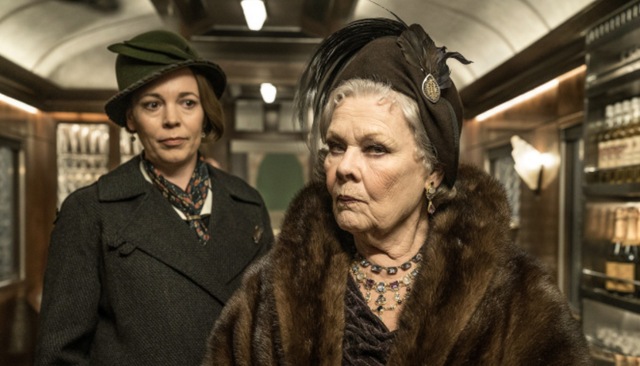Judi Dench (R) as Princess Dragomiroff and Olivia Colman as Hildegarde Schmidt.