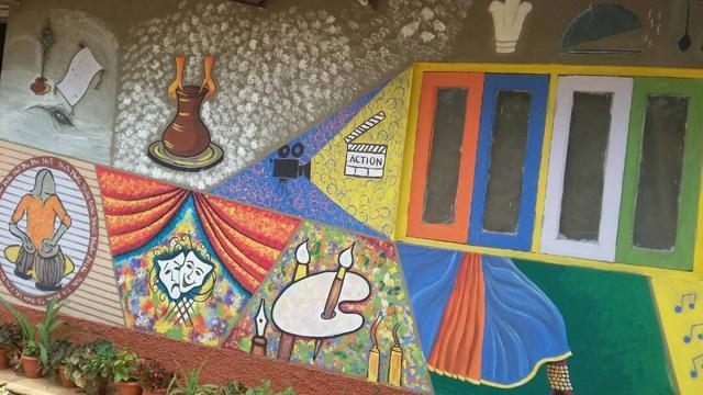 As many as 75 artists were roped in to beautify the village and paint murals. (Satyajit Joshi)