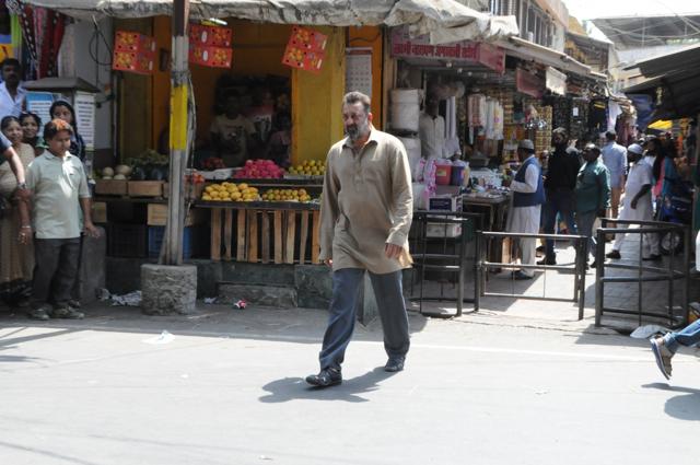 Actor Sanjay Dutt during the location of shooting of film Bhoomi in Mumbai. (IANS) Actor Sanjay Dutt during the location of shooting of film Bhoomi in Mumbai. (IANS)