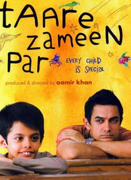 Actors Darsheel Safary and Aamir Khan in a poster of the film, Taare Zameen Par. Actors Darsheel Safary and Aamir Khan in a poster of the film, Taare Zameen Par.