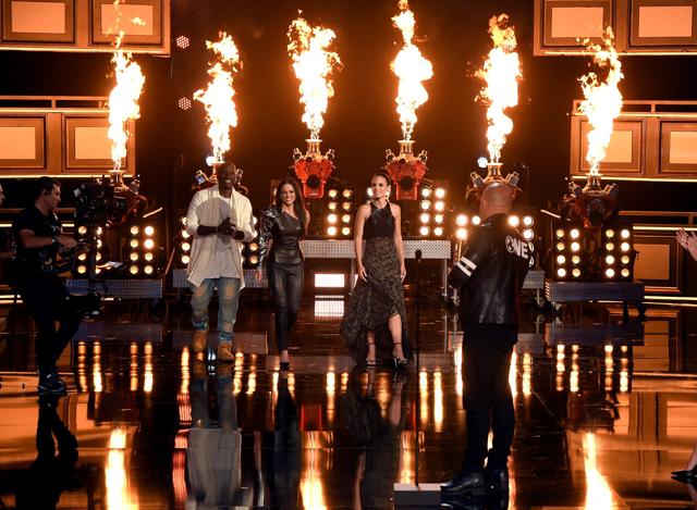 Actors Tyrese Gibson, Michelle Rodriguez, Jordana Brewster, and Vin Diesel accept the MTV Generation Award for The Fast and the Furious franchise onstage during the 2017 MTV Movie And TV Awards at The Shrine Auditorium on May 7, 2017 in Los Angeles. (AFP)