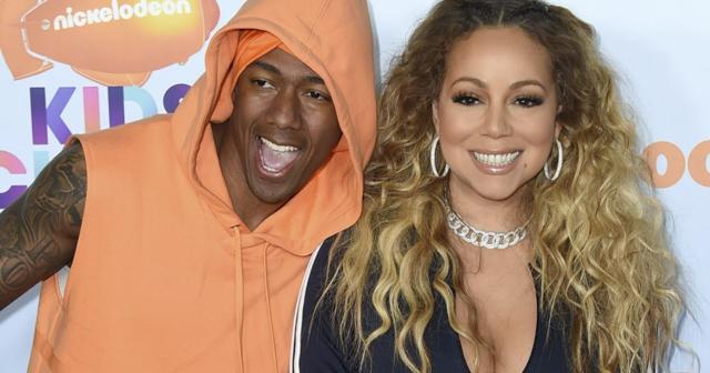 Musicians Nick Cannon and Mariah Carey.