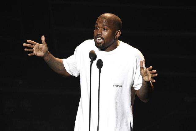 Kanye West needs moisturising products just before he takes to the stage. (AP) Kanye West needs moisturising products just before he takes to the stage. (AP)