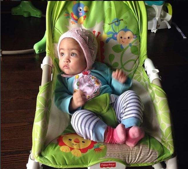 This little one loves seems to love colours. This is Imran Khan and Avantika Malik’s daughter Imara.