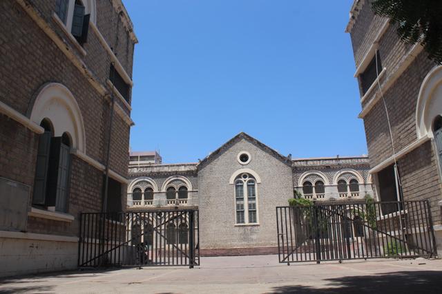 A view of the school, spread over 600 square metres of land in the heart of the city. (HT Photo)