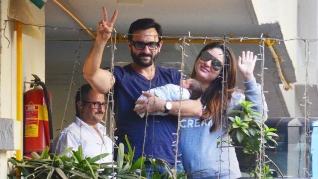 When Saif and Kareena greeted the media and fans the first time after Taimur was born. (HT Photo) When Saif and Kareena greeted the media and fans the first time after Taimur was born. (HT Photo)