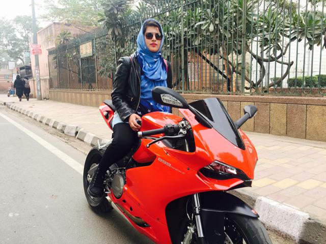 Misbah likes to follow both- her passion for riding and religious sentiments. Misbah likes to follow both- her passion for riding and religious sentiments.