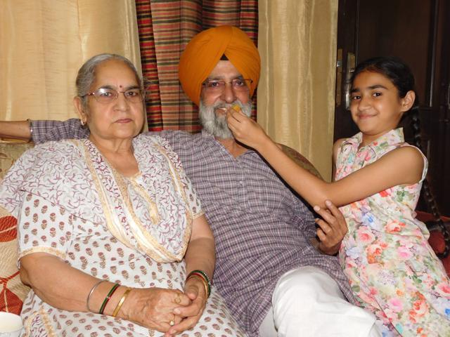 Rachna’s in-laws in Jalandhar. (HT Photo)
