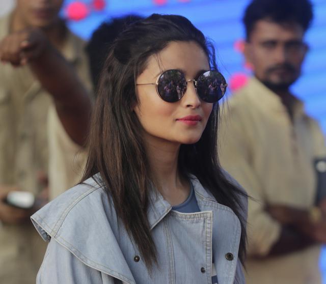 Alia Bhatt poses for photographs. (AP) Alia Bhatt poses for photographs. (AP)