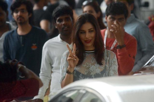 Sophie Choudry arrives to attend the concert. (IANS) Sophie Choudry arrives to attend the concert. (IANS)