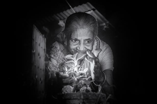 This picture by Ranita Roy, of her grandmother, symbolises the life of an Indian woman. (Ranita Roy) This picture by Ranita Roy, of her grandmother, symbolises the life of an Indian woman. (Ranita Roy)