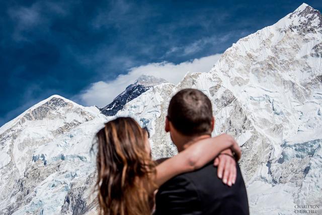 The couple enjoying the breathtaking view. (Photos: Charleton Churchill)
