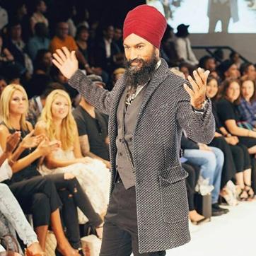 File photo of Canadian politician Jagmeet Singh at a fashion show. (Facebook) File photo of Canadian politician Jagmeet Singh at a fashion show. (Facebook)
