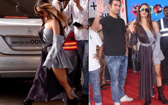 Malaika Arora Khan attended the concert with estranged husband Arbaaz Khan. (Shashank Parade/PTI; Pramod Thakur/HT Photo) Malaika Arora Khan attended the concert with estranged husband Arbaaz Khan. (Shashank Parade/PTI; Pramod Thakur/HT Photo)