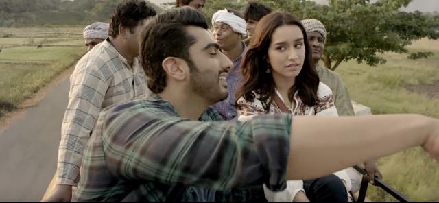 Arjun Kapoor and Shraddha in a still from the song.
