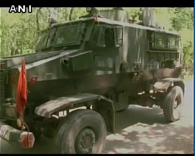 Militants fired at a team of security forces in Tral in Kashmir (ANI Twitter) Militants fired at a team of security forces in Tral in Kashmir (ANI Twitter)