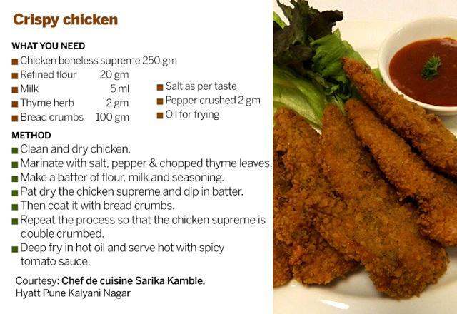 A plate of crispy chicken always works wonders.