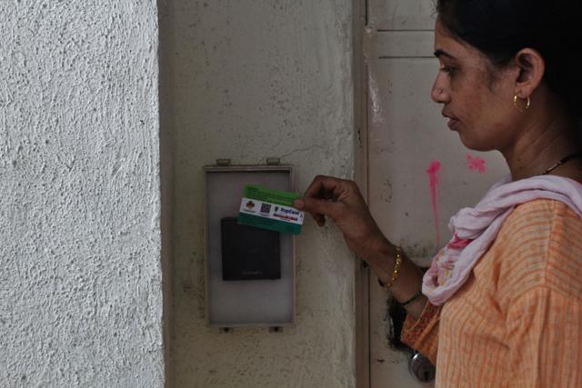 One has to use a smart card to enter the toilet. (Praful Gangurde)