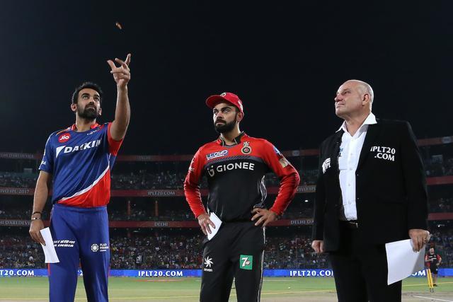 Royal Challengers Bangalore won the toss and chose to bat versus Delhi Daredevils in a dead-rubber encounter. (BCCI) Royal Challengers Bangalore won the toss and chose to bat versus Delhi Daredevils in a dead-rubber encounter. (BCCI)
