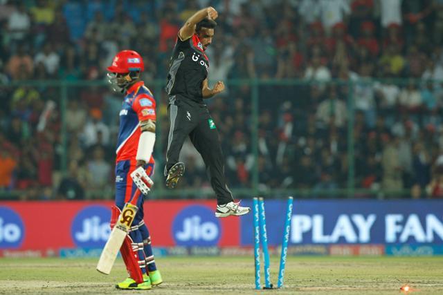 Harshal Patel got the wickets of Shreyas Iyer and Marlon Samuels in quick succession. (BCCI)