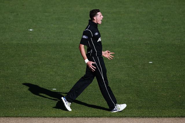 Mitchell Santner picked up 5/50 to help New Zealand beat Ireland in the tri-series match. (Getty Images) Mitchell Santner picked up 5/50 to help New Zealand beat Ireland in the tri-series match. (Getty Images)