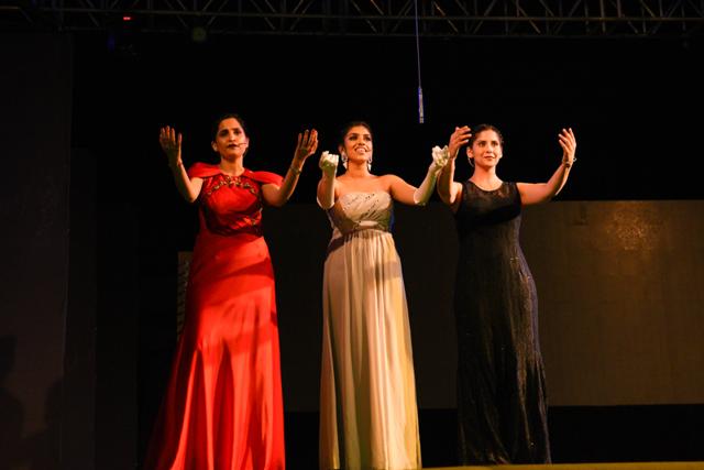 Natasha Rekhi, Namrata Juneja and Anandini Singh open the show with The Man I Love from the musical Lady Be Good.