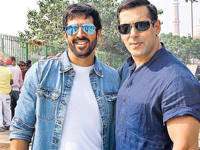 Kabir Khan with Salman Khan. (Hindustan Times) Kabir Khan with Salman Khan. (Hindustan Times)