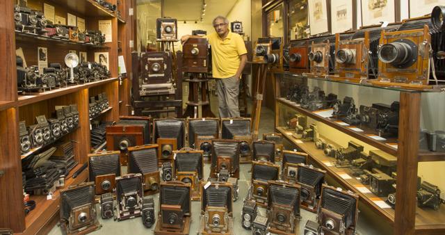 Aditya Arya inside the Vintage Camera Museum in Gurgaon. (India Photo Archive Foundation) Aditya Arya inside the Vintage Camera Museum in Gurgaon. (India Photo Archive Foundation)