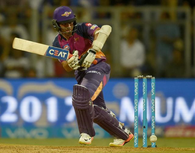 Ajinkya Rahane slammed his 25th fifty to propel Rising Pune Supergiant to a competitive total. (AFP) Ajinkya Rahane slammed his 25th fifty to propel Rising Pune Supergiant to a competitive total. (AFP)