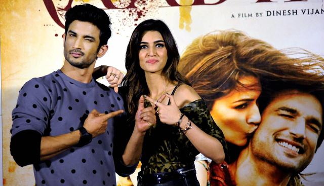 Sushant Singh Rajput and Kriti Sanon during the trailer launch of Raabta in Mumbai on Monday. (PTI) Sushant Singh Rajput and Kriti Sanon during the trailer launch of Raabta in Mumbai on Monday. (PTI)