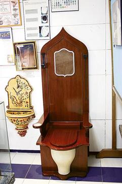 One of the exhibits at the Sulabh International Museum of Toilets in Dwarka. (HT Photo) One of the exhibits at the Sulabh International Museum of Toilets in Dwarka. (HT Photo)