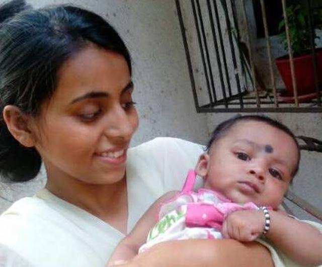 Puja, now Ayesha, with the child. (HT) Puja, now Ayesha, with the child. (HT)