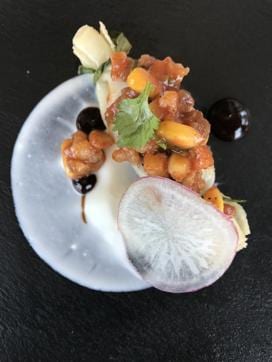 Prawn chaat toffee. (Photo courtesy: Kunal Vijayakar)
