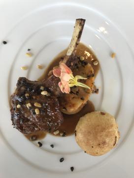 Kapi lamb chop with black dalmoth potato chaat with kheema bomb. (Photo courtesy: Kunal Vijayakar)